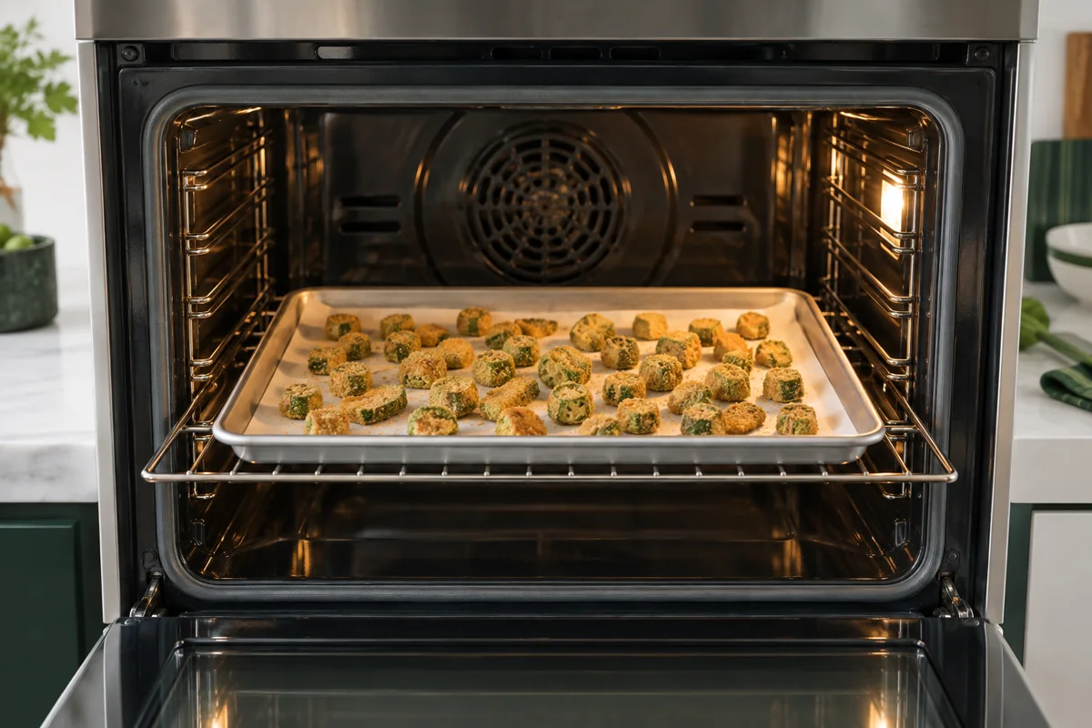 Oven Setup for Crisp Frozen Breaded Okra