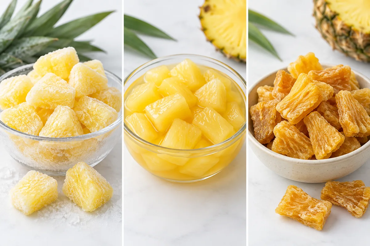 Frozen, Canned and Dried Tidbits Behave Differently